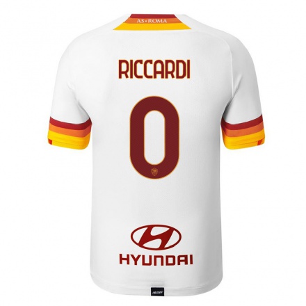 Niño Fútbol Camiseta Alessio Riccardi #0 Blanco 2ª Equipación 2021/22 La Camisa Chile