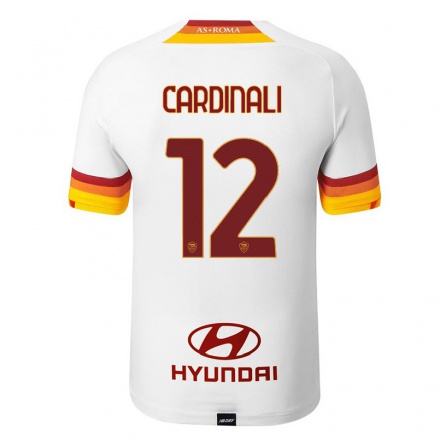 Niño Fútbol Camiseta Matteo Cardinali #12 Blanco 2ª Equipación 2021/22 La Camisa Chile