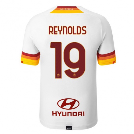 Niño Fútbol Camiseta Bryan Reynolds #19 Blanco 2ª Equipación 2021/22 La Camisa Chile