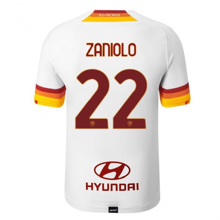 Niño Fútbol Camiseta Nicolo Zaniolo #22 Blanco 2ª Equipación 2021/22 La Camisa Chile