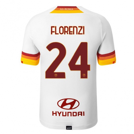 Niño Fútbol Camiseta Alessandro Florenzi #24 Blanco 2ª Equipación 2021/22 La Camisa Chile