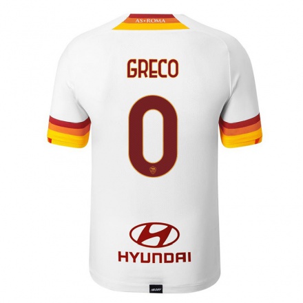 Niño Fútbol Camiseta Stefano Greco #0 Blanco 2ª Equipación 2021/22 La Camisa Chile