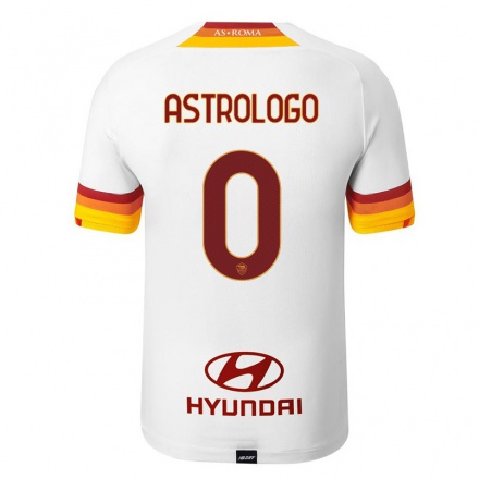 Niño Fútbol Camiseta Andrea Astrologo #0 Blanco 2ª Equipación 2021/22 La Camisa Chile