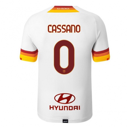 Niño Fútbol Camiseta Claudio Cassano #0 Blanco 2ª Equipación 2021/22 La Camisa Chile