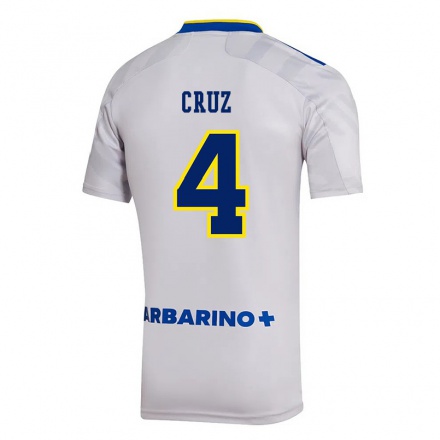 Niño Fútbol Camiseta Julieta Cruz #4 Gris 2ª Equipación 2021/22 La Camisa Chile