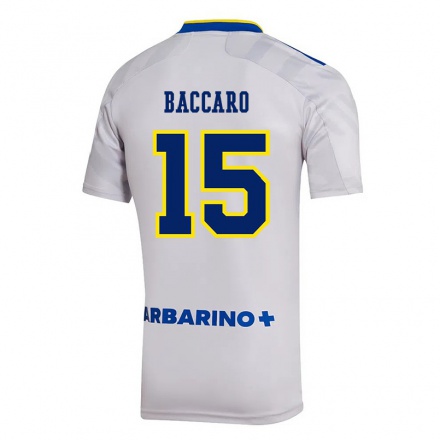 Niño Fútbol Camiseta Camila Baccaro #15 Gris 2ª Equipación 2021/22 La Camisa Chile