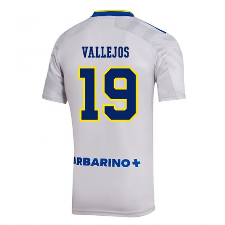 Niño Fútbol Camiseta Fabiana Vallejos #19 Gris 2ª Equipación 2021/22 La Camisa Chile