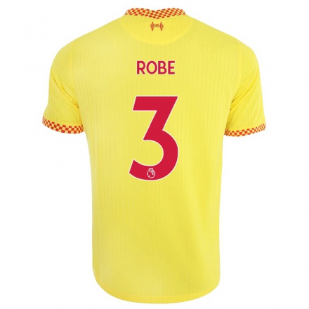 Niño Fútbol Camiseta Leighanne Robe #3 Amarillo 3ª Equipación 2021/22 La Camisa Chile