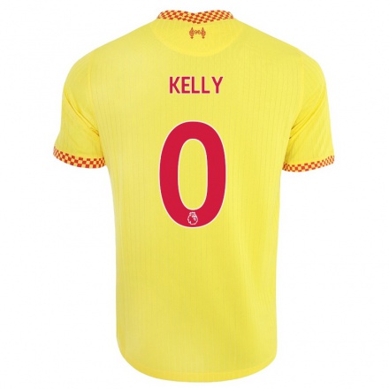 Niño Fútbol Camiseta Oscar Kelly #0 Amarillo 3ª Equipación 2021/22 La Camisa Chile
