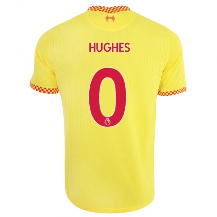 Niño Fútbol Camiseta Liam Hughes #0 Amarillo 3ª Equipación 2021/22 La Camisa Chile
