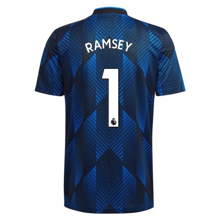 Niño Fútbol Camiseta Emily Ramsey #1 Azul Oscuro 3ª Equipación 2021/22 La Camisa Chile