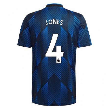 Niño Fútbol Camiseta Phil Jones #4 Azul Oscuro 3ª Equipación 2021/22 La Camisa Chile