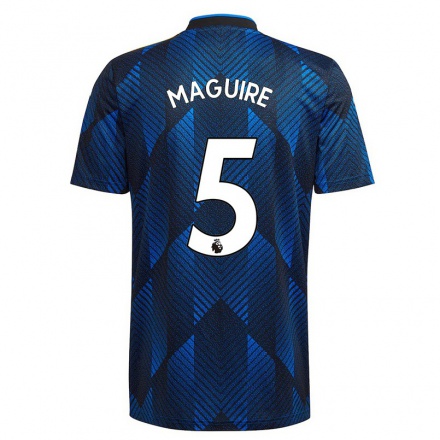 Niño Fútbol Camiseta Harry Maguire #5 Azul Oscuro 3ª Equipación 2021/22 La Camisa Chile