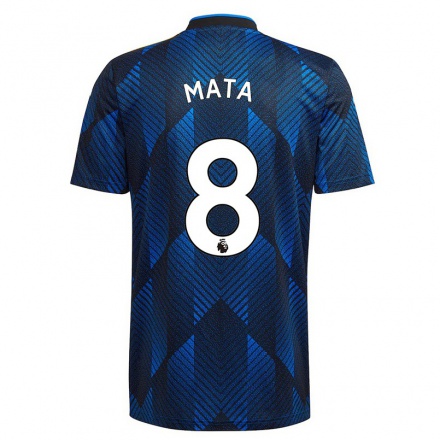 Niño Fútbol Camiseta Juan Mata #8 Azul Oscuro 3ª Equipación 2021/22 La Camisa Chile