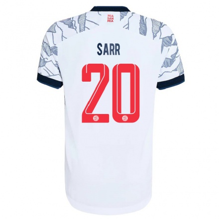 Niño Fútbol Camiseta Bouna Sarr #20 Gris Blanco 3ª Equipación 2021/22 La Camisa Chile