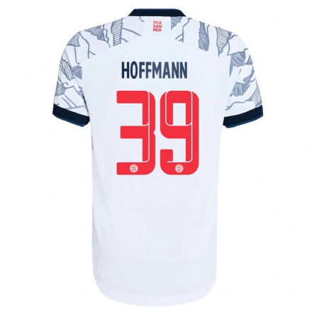 Niño Fútbol Camiseta Ron-Thorben Hoffmann #39 Gris Blanco 3ª Equipación 2021/22 La Camisa Chile