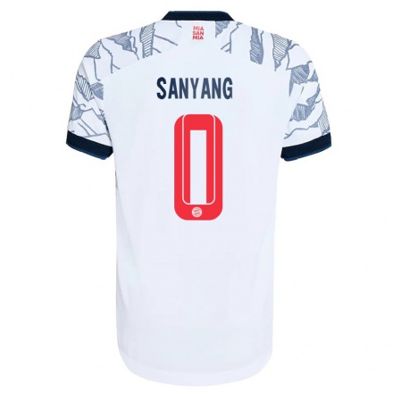 Niño Fútbol Camiseta Mamin Sanyang #0 Gris Blanco 3ª Equipación 2021/22 La Camisa Chile