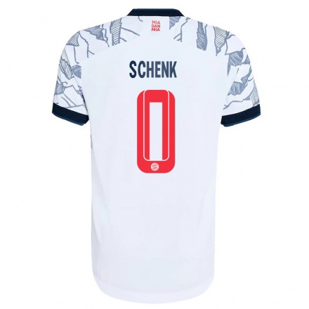Niño Fútbol Camiseta Johannes Schenk #0 Gris Blanco 3ª Equipación 2021/22 La Camisa Chile