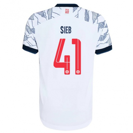 Niño Fútbol Camiseta Armindo Sieb #41 Gris Blanco 3ª Equipación 2021/22 La Camisa Chile