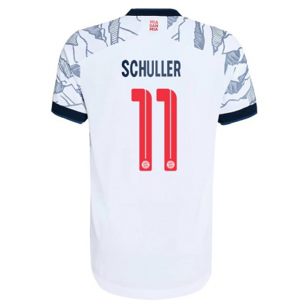 Niño Fútbol Camiseta Lea Schuller #11 Gris Blanco 3ª Equipación 2021/22 La Camisa Chile