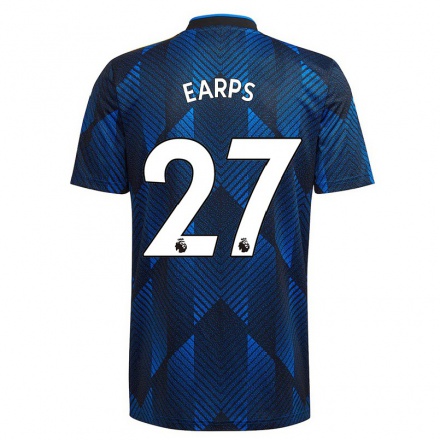 Niño Fútbol Camiseta Mary Earps #27 Azul Oscuro 3ª Equipación 2021/22 La Camisa Chile