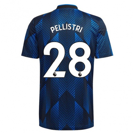 Niño Fútbol Camiseta Facundo Pellistri #28 Azul Oscuro 3ª Equipación 2021/22 La Camisa Chile