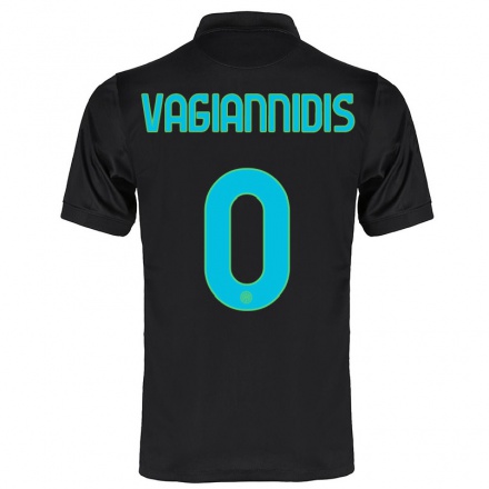 Niño Fútbol Camiseta Georgios Vagiannidis #0 Negro 3ª Equipación 2021/22 La Camisa Chile