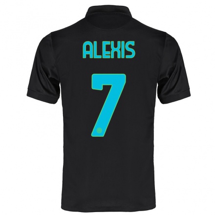 Niño Fútbol Camiseta Alexis Sanchez #7 Negro 3ª Equipación 2021/22 La Camisa Chile