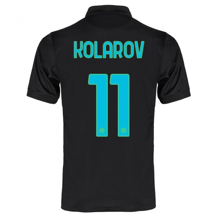 Niño Fútbol Camiseta Aleksandar Kolarov #11 Negro 3ª Equipación 2021/22 La Camisa Chile