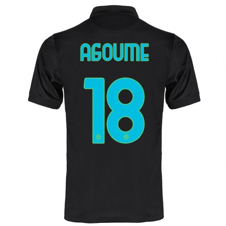 Niño Fútbol Camiseta Lucien Agoume #18 Negro 3ª Equipación 2021/22 La Camisa Chile