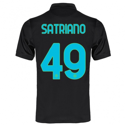 Niño Fútbol Camiseta Martin Satriano #49 Negro 3ª Equipación 2021/22 La Camisa Chile