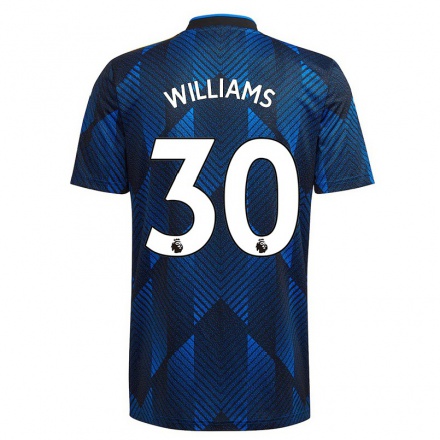 Niño Fútbol Camiseta Chloe Williams #30 Azul Oscuro 3ª Equipación 2021/22 La Camisa Chile