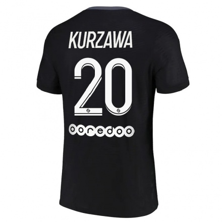 Niño Fútbol Camiseta Layvin Kurzawa #20 Negro 3ª Equipación 2021/22 La Camisa Chile
