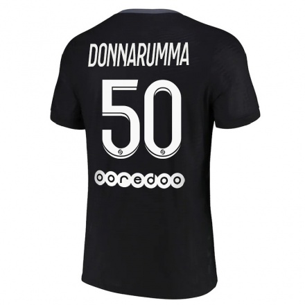 Niño Fútbol Camiseta Gianluigi Donnarumma #50 Negro 3ª Equipación 2021/22 La Camisa Chile