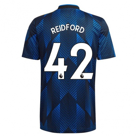 Niño Fútbol Camiseta Izzy Reidford #42 Azul Oscuro 3ª Equipación 2021/22 La Camisa Chile