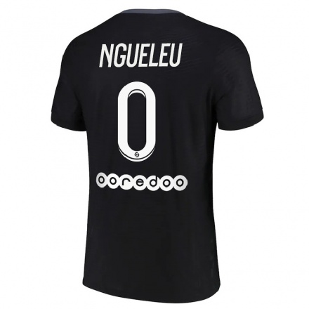 Niño Fútbol Camiseta Soufiya Ngueleu #0 Negro 3ª Equipación 2021/22 La Camisa Chile