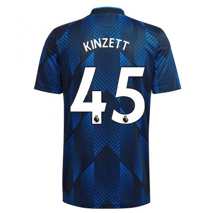 Niño Fútbol Camiseta Ella Kinzett #45 Azul Oscuro 3ª Equipación 2021/22 La Camisa Chile