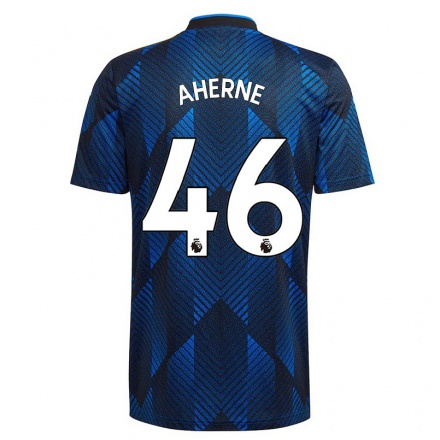 Niño Fútbol Camiseta Alyssa Aherne #46 Azul Oscuro 3ª Equipación 2021/22 La Camisa Chile