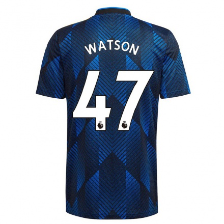 Niño Fútbol Camiseta Polly Watson #47 Azul Oscuro 3ª Equipación 2021/22 La Camisa Chile