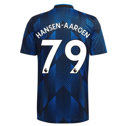 Niño Fútbol Camiseta Isak Hansen-Aaroen #79 Azul Oscuro 3ª Equipación 2021/22 La Camisa Chile