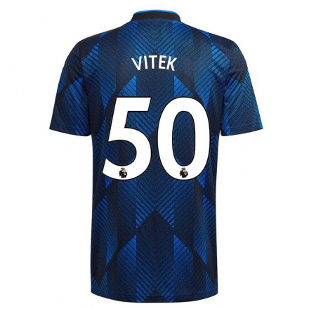 Niño Fútbol Camiseta Radek Vitek #50 Azul Oscuro 3ª Equipación 2021/22 La Camisa Chile