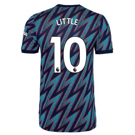 Niño Fútbol Camiseta Kim Little #10 Azul Negro 3ª Equipación 2021/22 La Camisa Chile