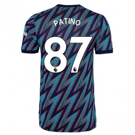 Niño Fútbol Camiseta Charlie Patino #87 Azul Negro 3ª Equipación 2021/22 La Camisa Chile