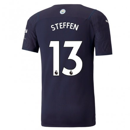 Niño Fútbol Camiseta Zack Steffen #13 Azul Oscuro 3ª Equipación 2021/22 La Camisa Chile