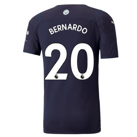 Niño Fútbol Camiseta Bernardo Silva #20 Azul Oscuro 3ª Equipación 2021/22 La Camisa Chile
