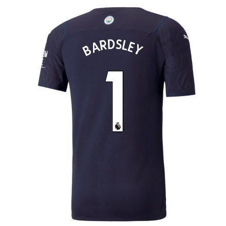 Niño Fútbol Camiseta Karen Bardsley #1 Azul Oscuro 3ª Equipación 2021/22 La Camisa Chile