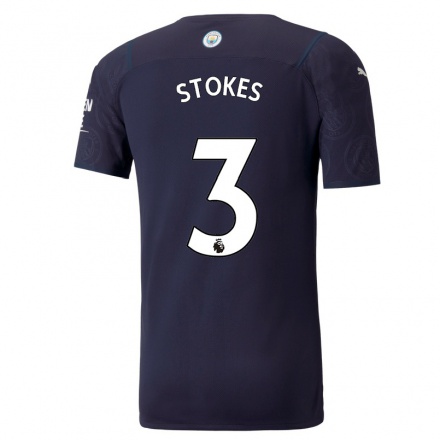 Niño Fútbol Camiseta Demi Stokes #3 Azul Oscuro 3ª Equipación 2021/22 La Camisa Chile