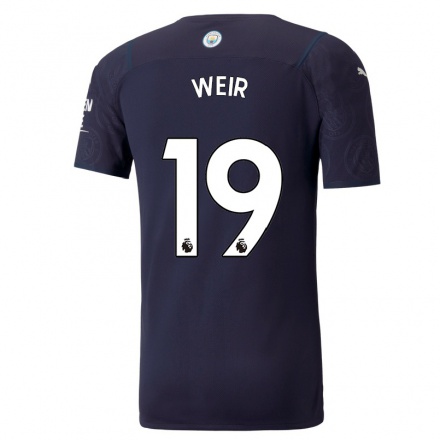 Niño Fútbol Camiseta Caroline Weir #19 Azul Oscuro 3ª Equipación 2021/22 La Camisa Chile