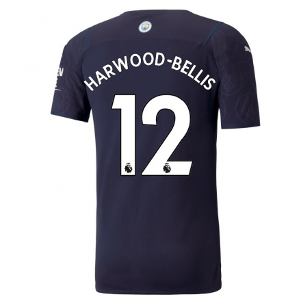 Niño Fútbol Camiseta Taylor Harwood-Bellis #12 Azul Oscuro 3ª Equipación 2021/22 La Camisa Chile