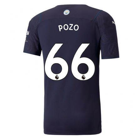 Niño Fútbol Camiseta Iker Pozo #66 Azul Oscuro 3ª Equipación 2021/22 La Camisa Chile